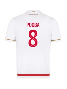 AS Monaco Paul Pogba #8 Replika Hemmakläder 2025-26 Kortärmad